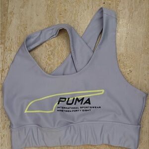 Puma Women's Light Gray Sports Bra